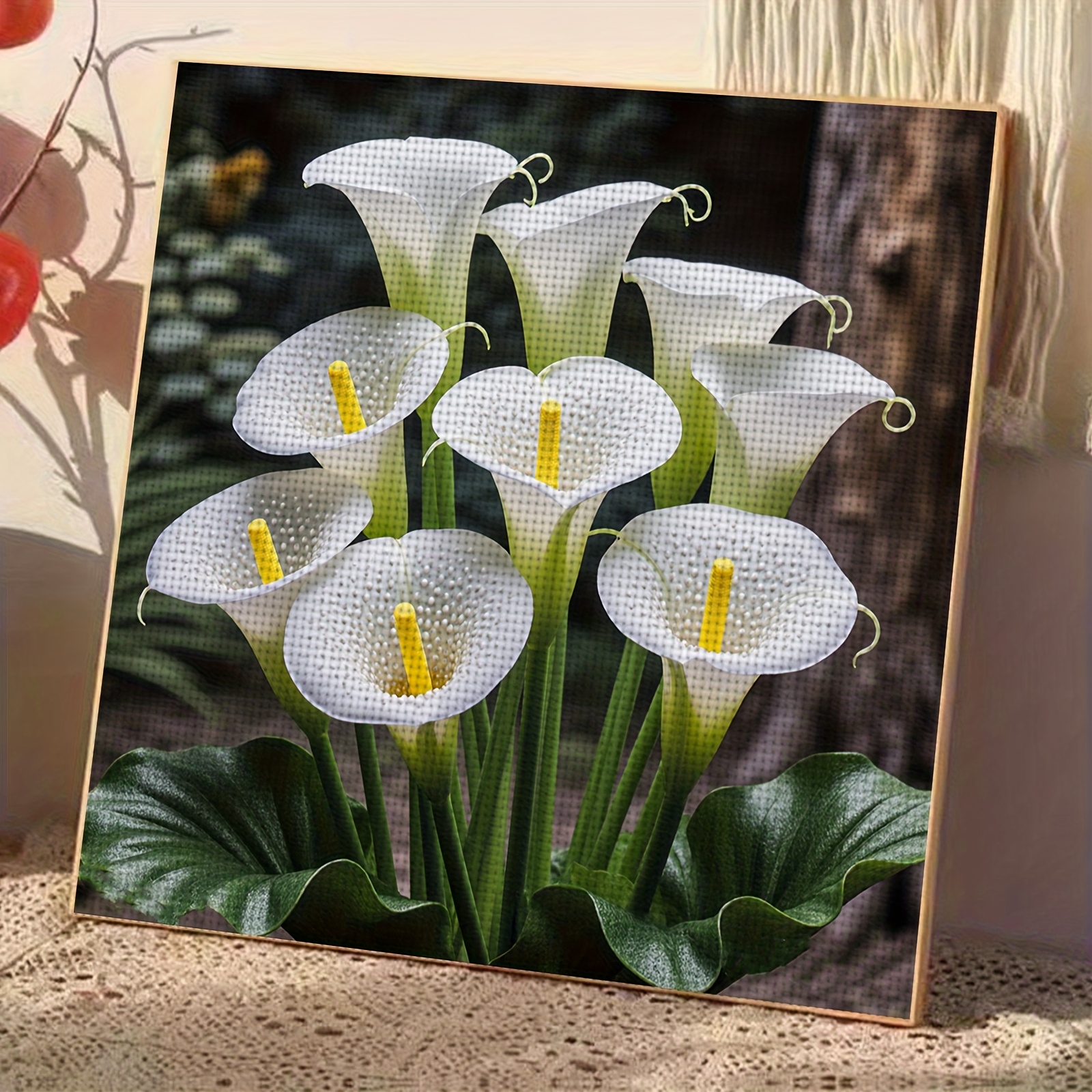 White Horsehoe DIY Cross Stitch Embroidery Kit for Adults & Beginners