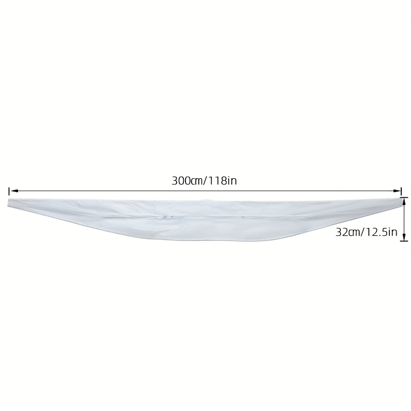 Image of 300cm Window Seal, Waterproof Windproof Cloth, Portable Air Conditioner Window Sealing Kit, No Drilling Required, Zipper And Fastening, Adjustable Zipper, Suitable For