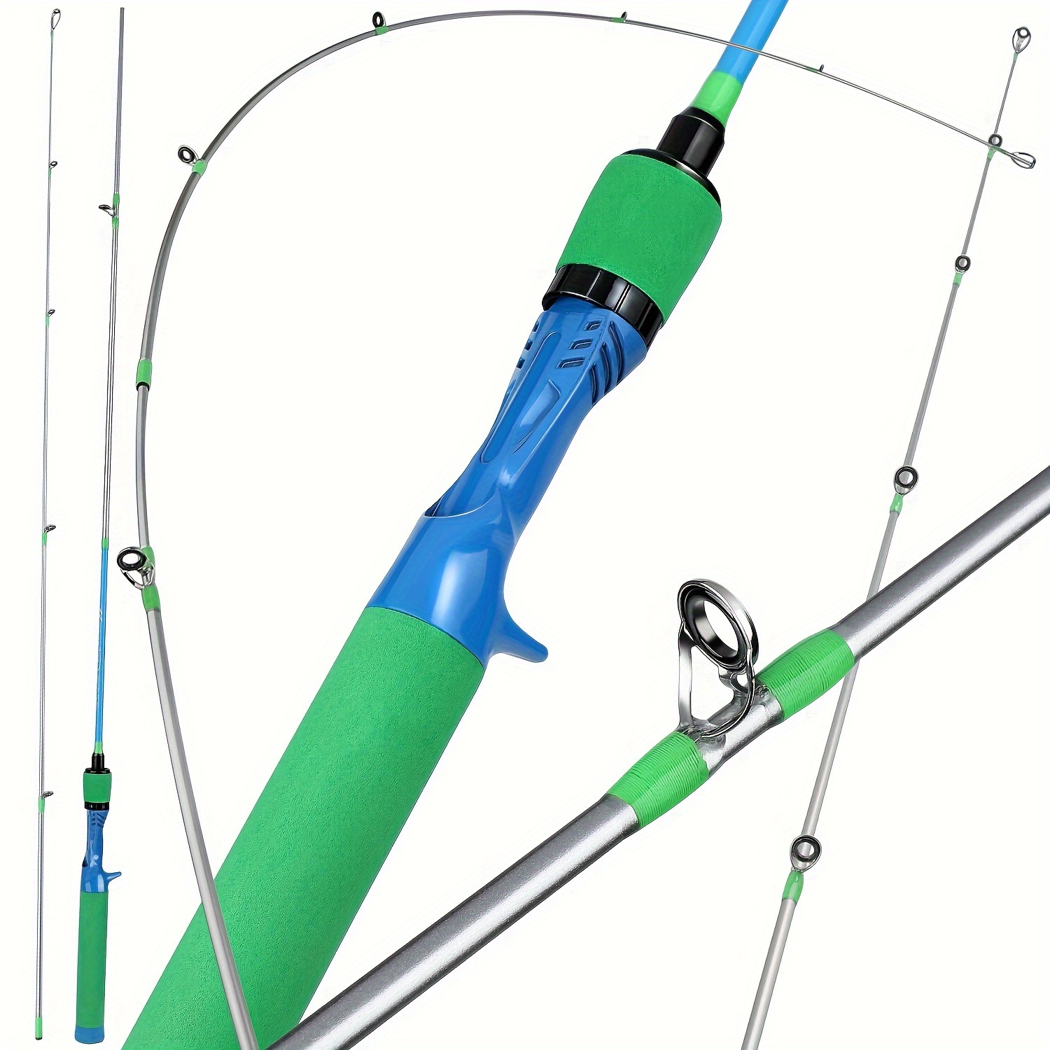 Sougayilang 2-section Fishing Rod, Carbon Fiber Spinning/casting