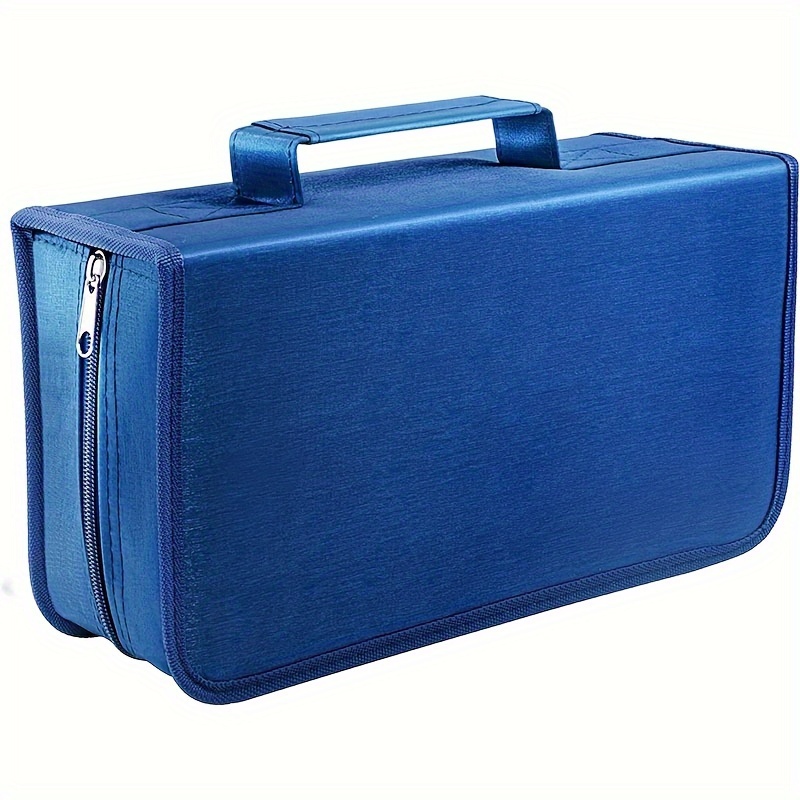 TEMU 128-DVD Fassungsvermögen DVD Hülle, CD DVD Aufbewahrungstasche, Aufbewahrungstasche, Box mit Reißverschluss, CD DVD Organizer mit großer