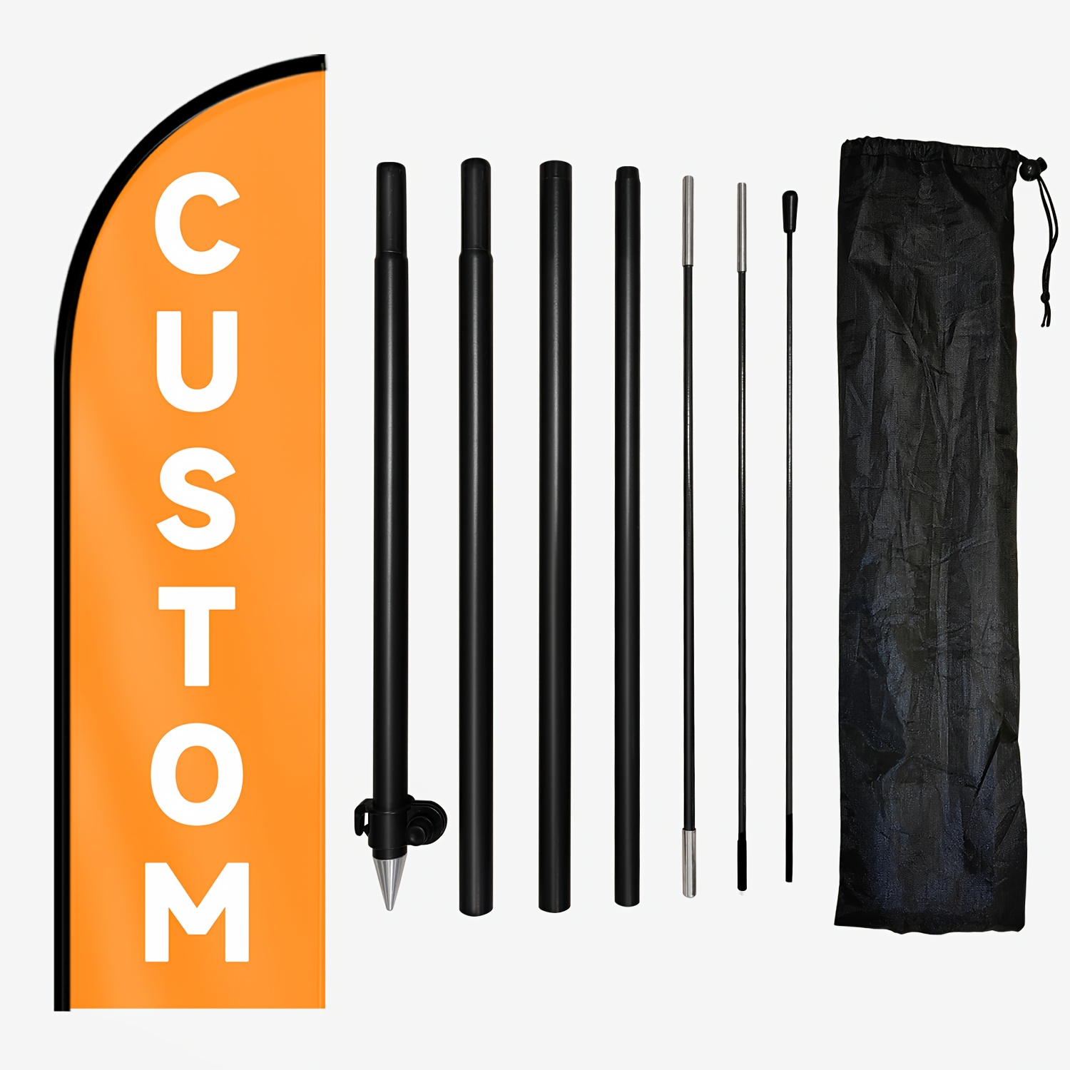 TEMU 1pz Bandiera a Piuma Personalizzata con , Banner di Personalizzato, 72.8X19.7 Pollici, Insegna per Esterni per , Ufficio, , in Alluminio