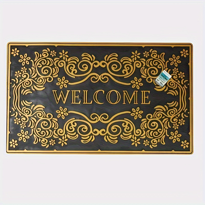 

Gold Decorative - Waterproof, High-durability Non-slip Welcome Mat For Indoor And Outdoor Entryways