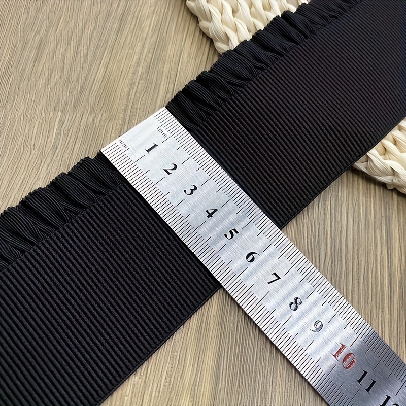 E-shop 4 Yard DIY Kleidungsspitzen-Elastikband, Bund für Hosen Röcke – Geeignet für DIY-Röcke, Kleidung, Hosen, Schuhe Hutdekoration