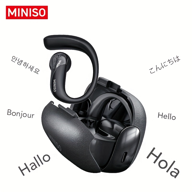 Image of Miniso Ms200 Ai Headset: Open-ear & In-ear Design With Real-time Translation In 134 Languages – Stylish, Portable, Long-lasting Battery For Music, Gaming, Scenes