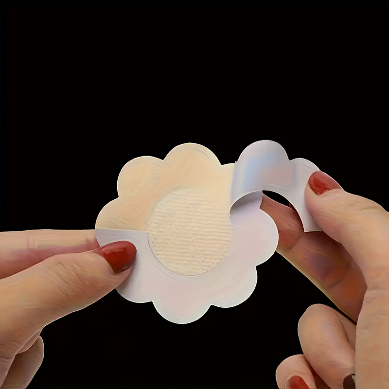 10/20pcs Disposable Non- Chest Patches - Ultra-Thin Transparent Breathable Anti-Glare & Anti-Peeping Wedding Dress Covers with Floral & Round Cutouts for Bridal Wedding Day Confidence, Bride Accessories