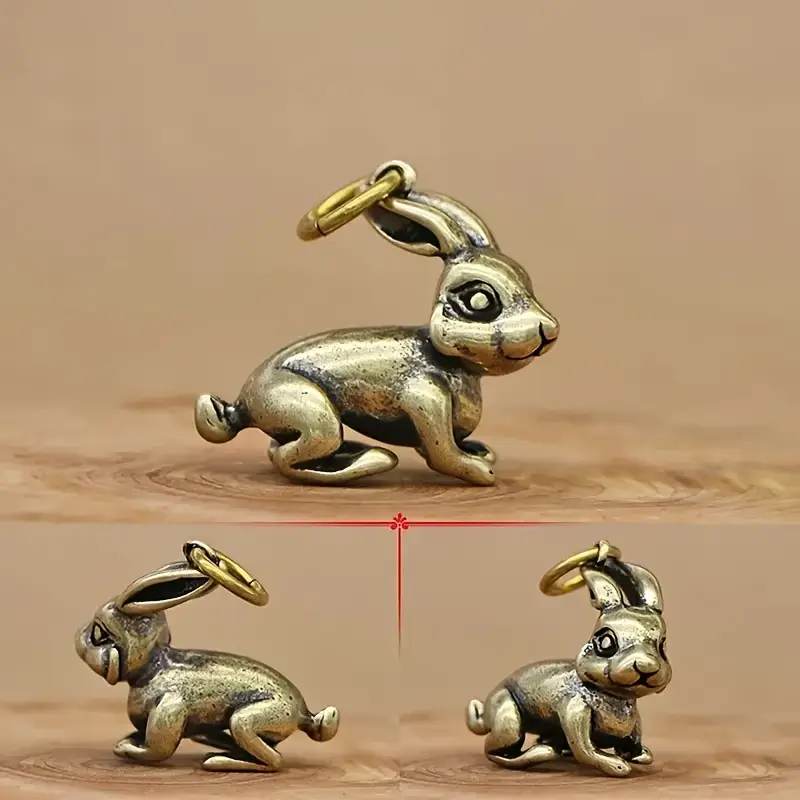 1pc Fashionable And Creative Zodiac Rabbit Keychain Pendant For Men Bag ...