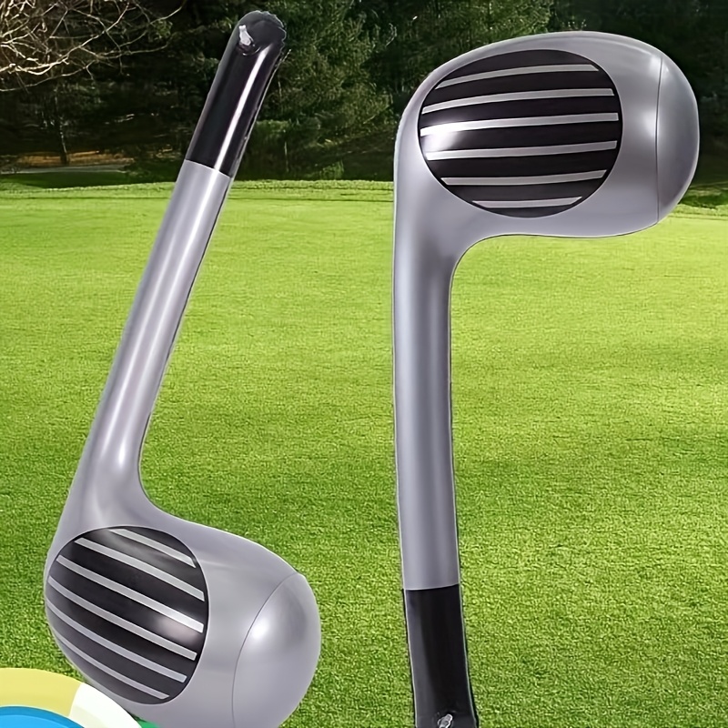 

1 Set Inflatable Golf Clubs, Pvc Material, Ideal For Interactive Party Games, Outdoor Activities For Christmas, New Year, Halloween, 's Day, Valentine's Day - No Electricity Needed