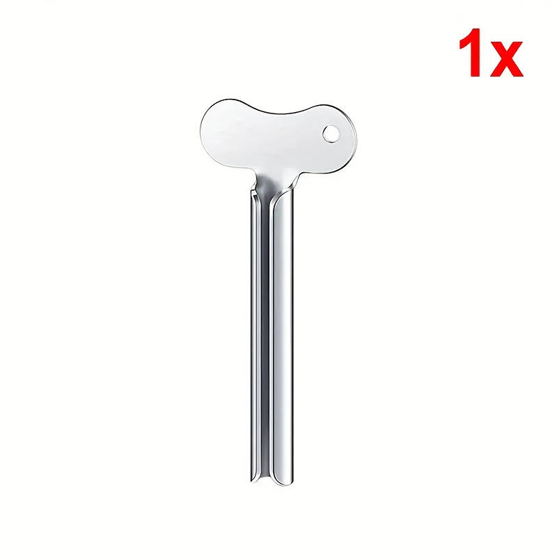 TEMU 5mm X 10mm Stainless Steel Toothpaste Squeezer - Durable, Rust-proof, Ideal For Facial Cleansers & Hair Dye Tubes - Professional Bathroom