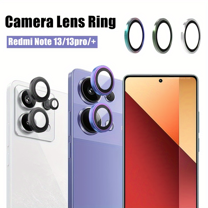 

Tempered Glass Camera Lens Protector For /13 Pro/13 Pro+ | Glossy Finish, Scratchproof, Shockproof | Camera Lens Ring Case With Real Machine Cut-outs