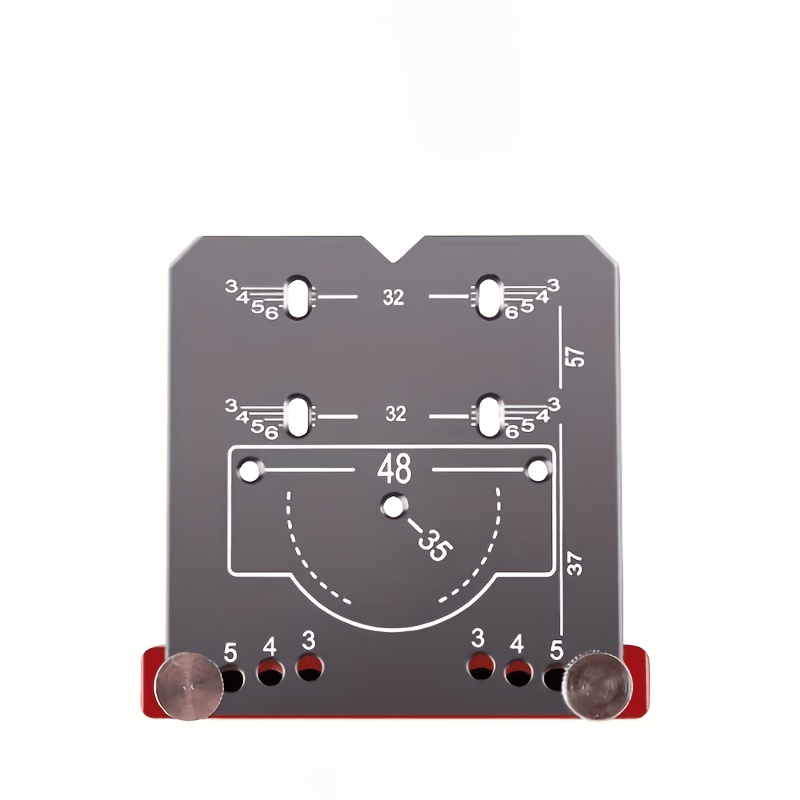 TEMU Aluminum Alloy 35mm Woodworking Hole Drilling Auxiliary Tool With Hinge Locator And Stop Frame, For Quick And Precise Drilling And Installation.