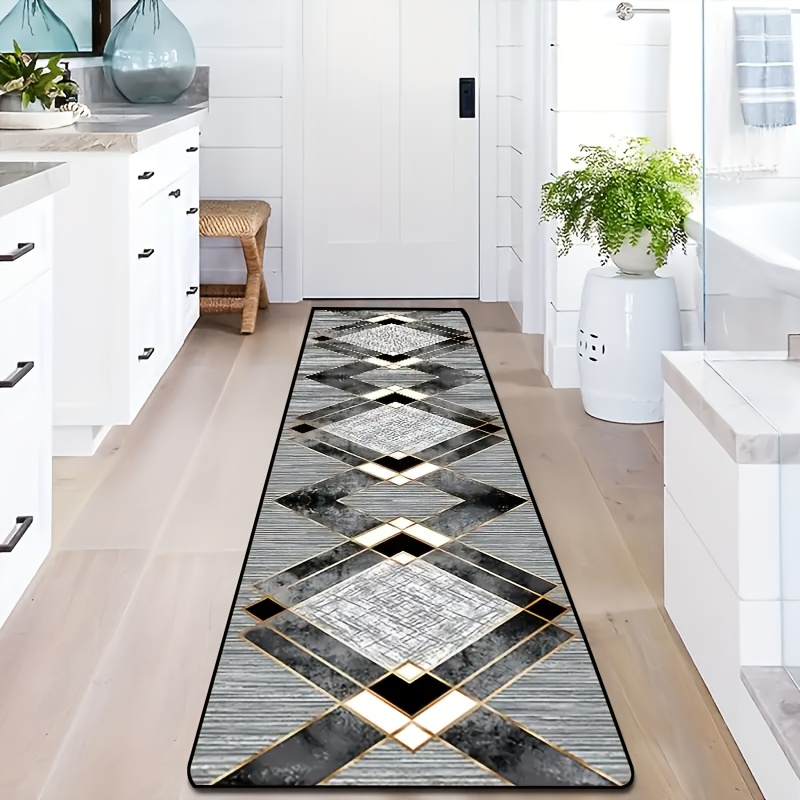 Turkish Shaggy Runner Rug - Non-Slip Hallway, Kitchen, Bedroom Carpet, Multiple Sizes