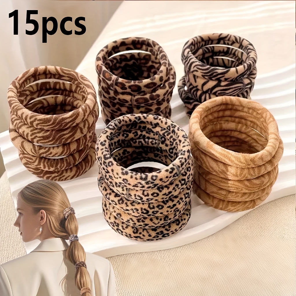 E-shop 15/30 Stück Neue, verdickte und hochelastische Haargummis für alle Frisuren, Haar-Accessoires, Pferdeschwanzhalter, süße Haarbänder, stylische