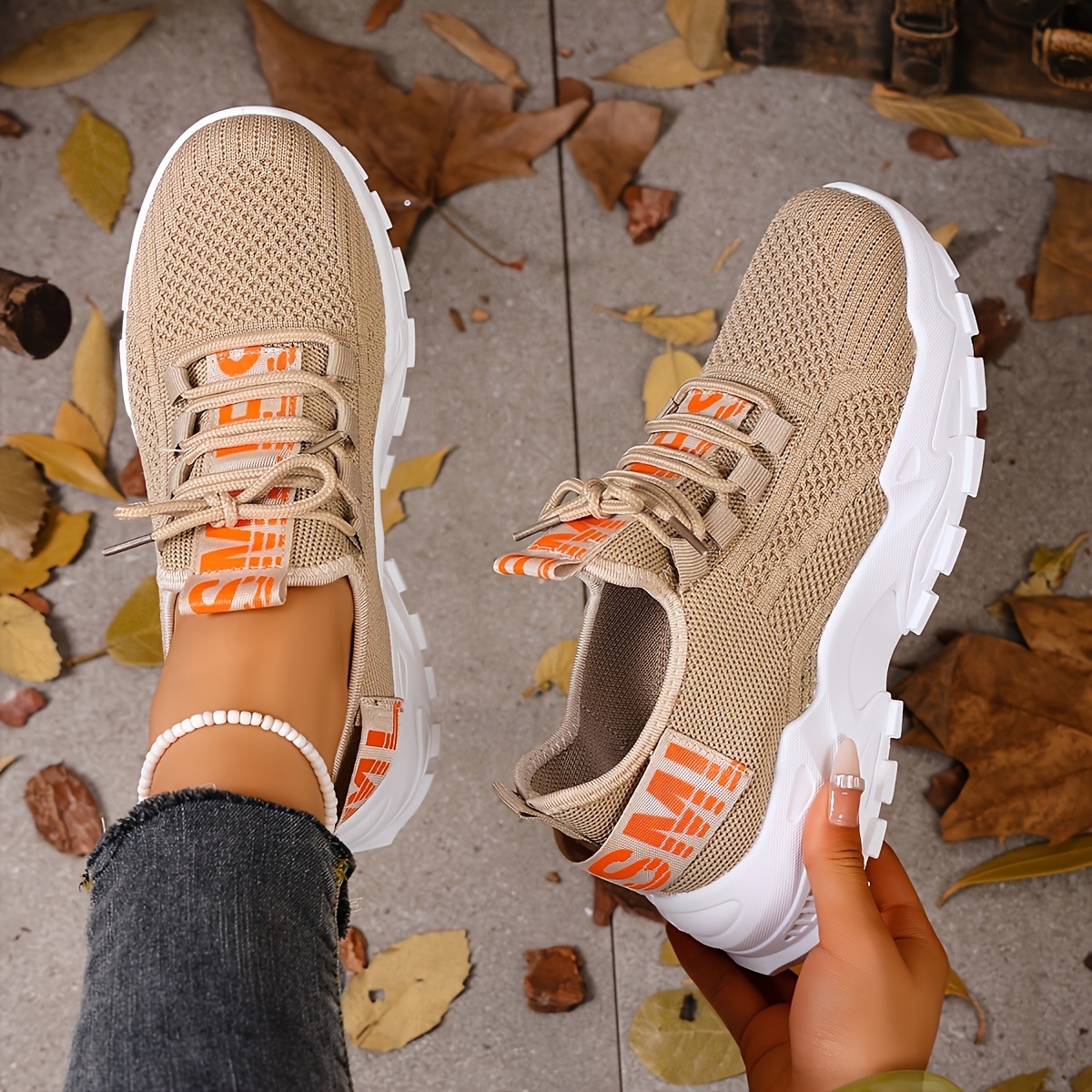 Women's Low-top Sneakers - Breathable Mesh Lightweight Lace-up Sneaker With Non-slip Sole, //grey/ - - Casual Sneakers Suitable For Gym, Running, Casual Attire, Women Shoes