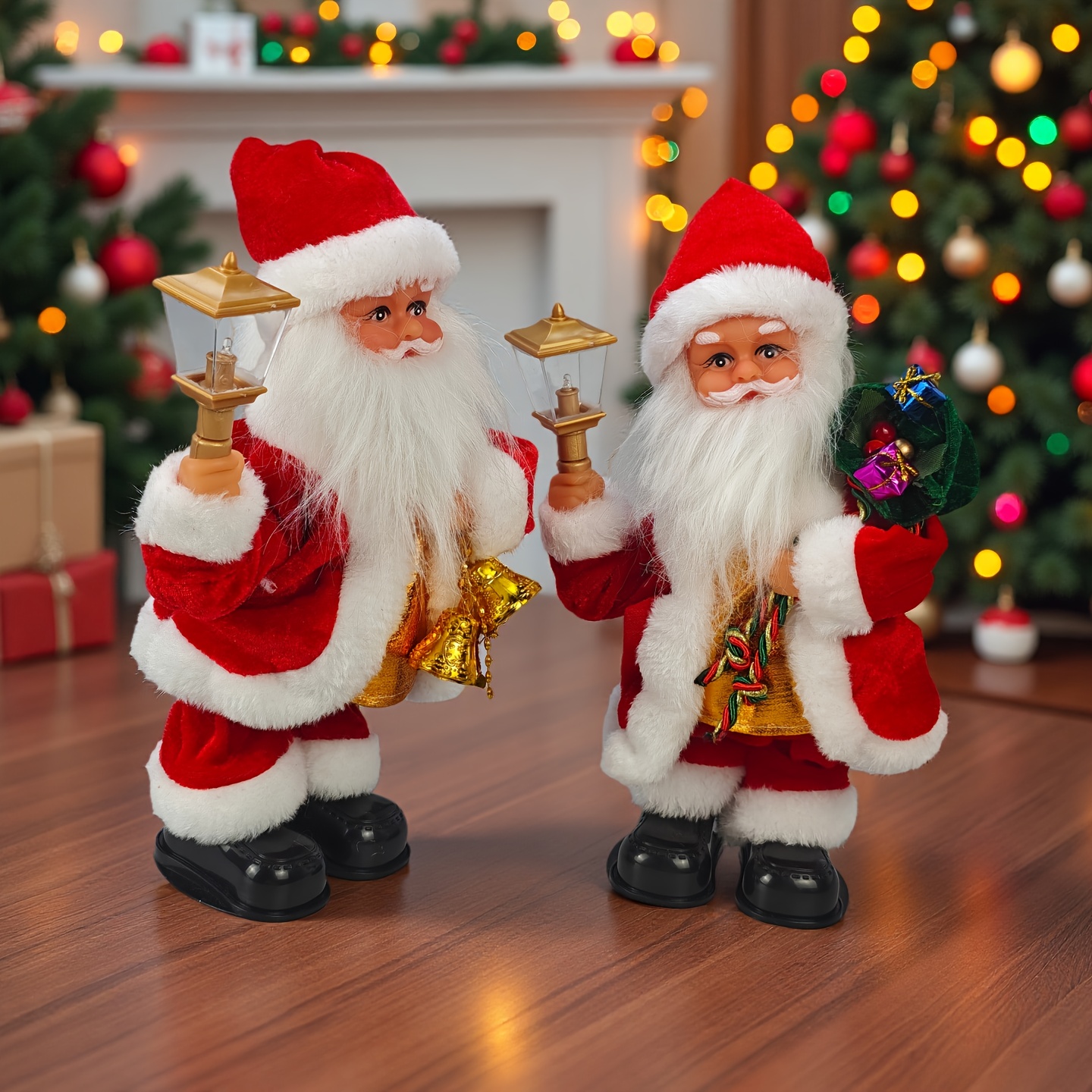 1pc dancing santa claus figurine animated moving legs - Temu