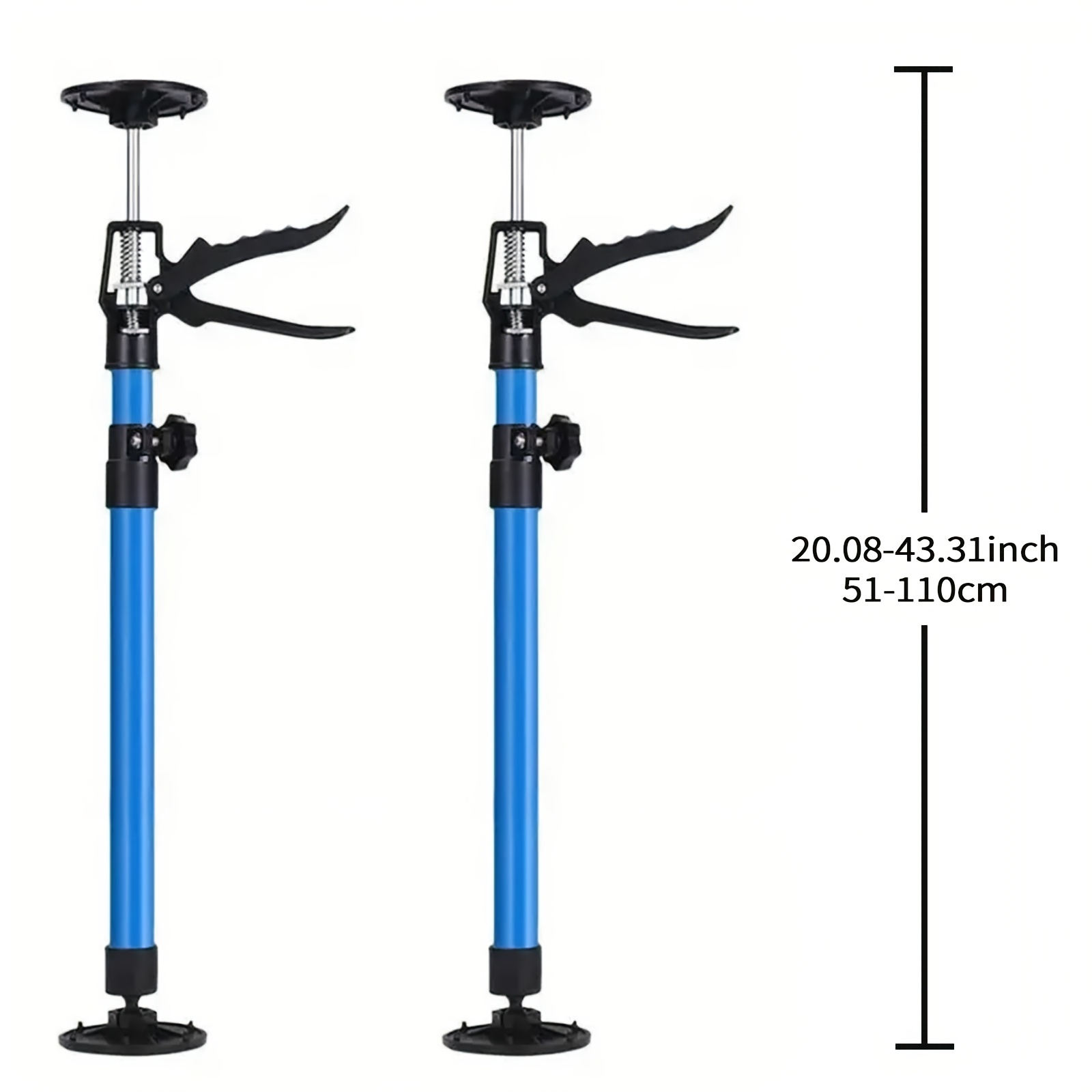 TEMU 2-pack Third Hand Support, Support Pole Extension Range 51-110cm Dual-angle Bearing 45°/90° Load, Assembly Quick Setup, Smooth Steel Bearing