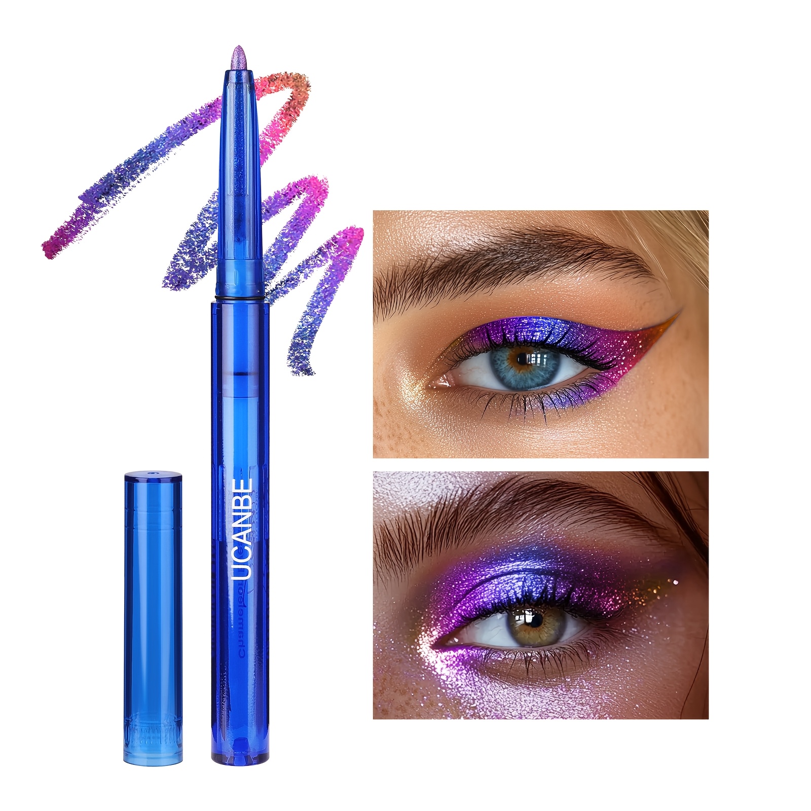   chameleon eyeshadow eyeliner gel pencil     metallic glitter eye makeup waterproof long lasting smudge proof multi dimensional color