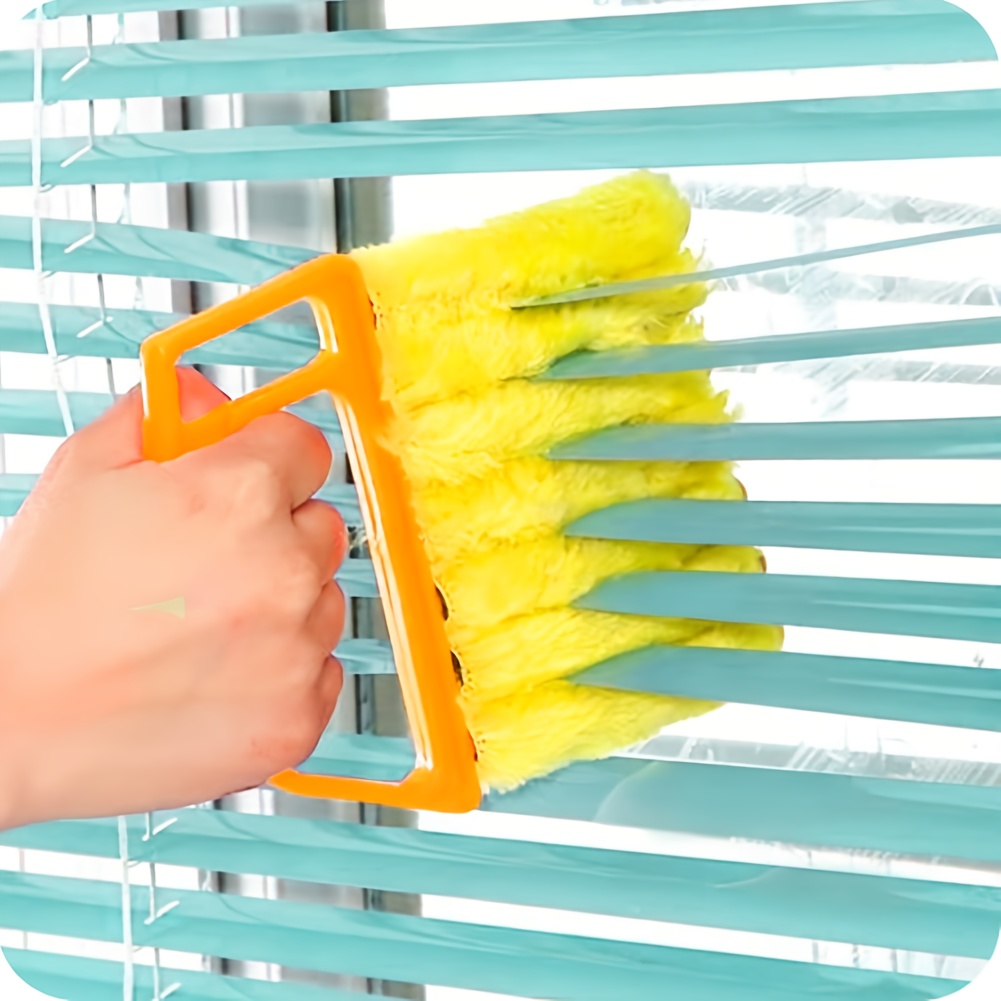 blinds cleaning brush duster handheld mini curtain brush dust remover with 7 removable microfiber sleeves for conditioning home gadgets car vents fan