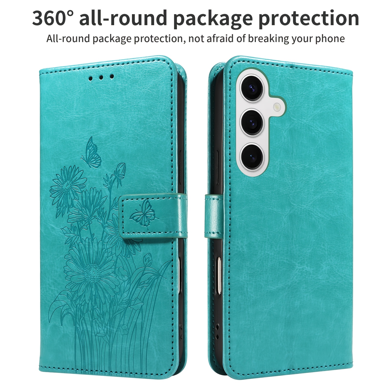 Husă pentru Telefon: Carcasă Portofel cu Capac Flip pentru for  A56/A55/A54/A53/A52/A36/A17/A16/A15, Husă Simplă din Piele Sintetică cu Slot pentru Carduri
