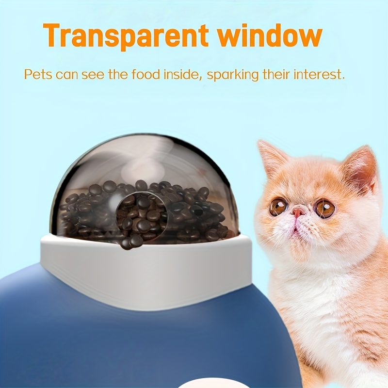 Distributeur de nourriture lent et interactif pour chiens et chats | Design Baleine Bleue, Plastique durable, Favorise la stimulation mentale et une alimentation saine, Aide à la digestion et réduit l'excès de nourriture, Convient aux chiots et aux chiens adultes, Distributeur automatique pour animaux de compagnie