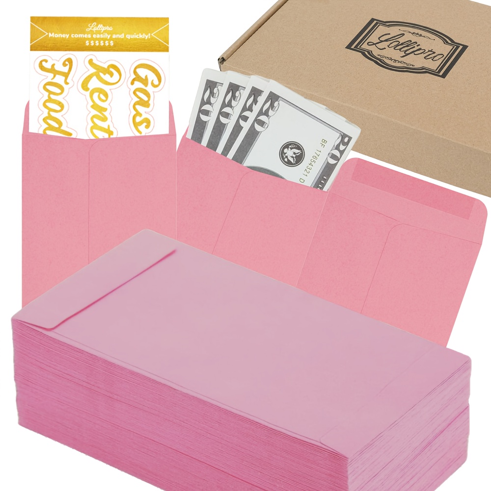 

52pcs/100pcs Lollipro Cash Envelopes, , Writeable, 110g, With Stickers For 52 Week Or -envelope Savings Challenges, For Wedding, Birthday, Anniversary, Engagement, Christmas, & More