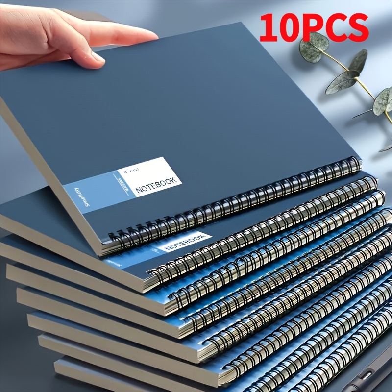 TEMU 10pcs Set Of Thick A5 Notebooks In Random Colors. Essential Stationery For Back-to-school Use, Perfect For Keeping Diaries Or For Office