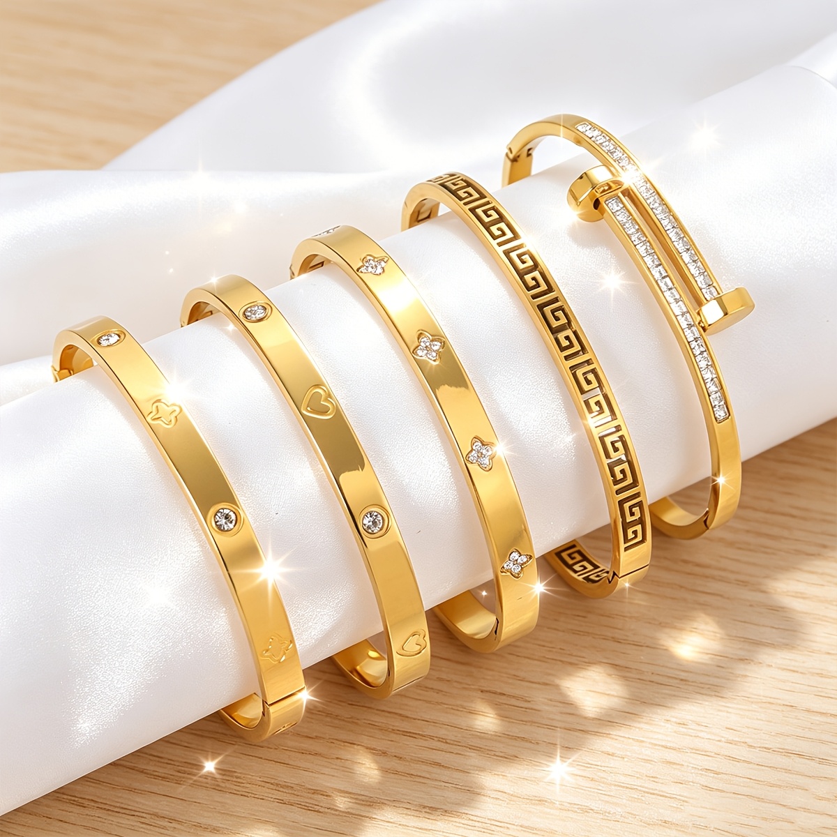 TEMU Fashionable Titanium Steel Bracelet, Suitable For Holiday Gifts And Party Outfits, Unisex Design, Suitable For