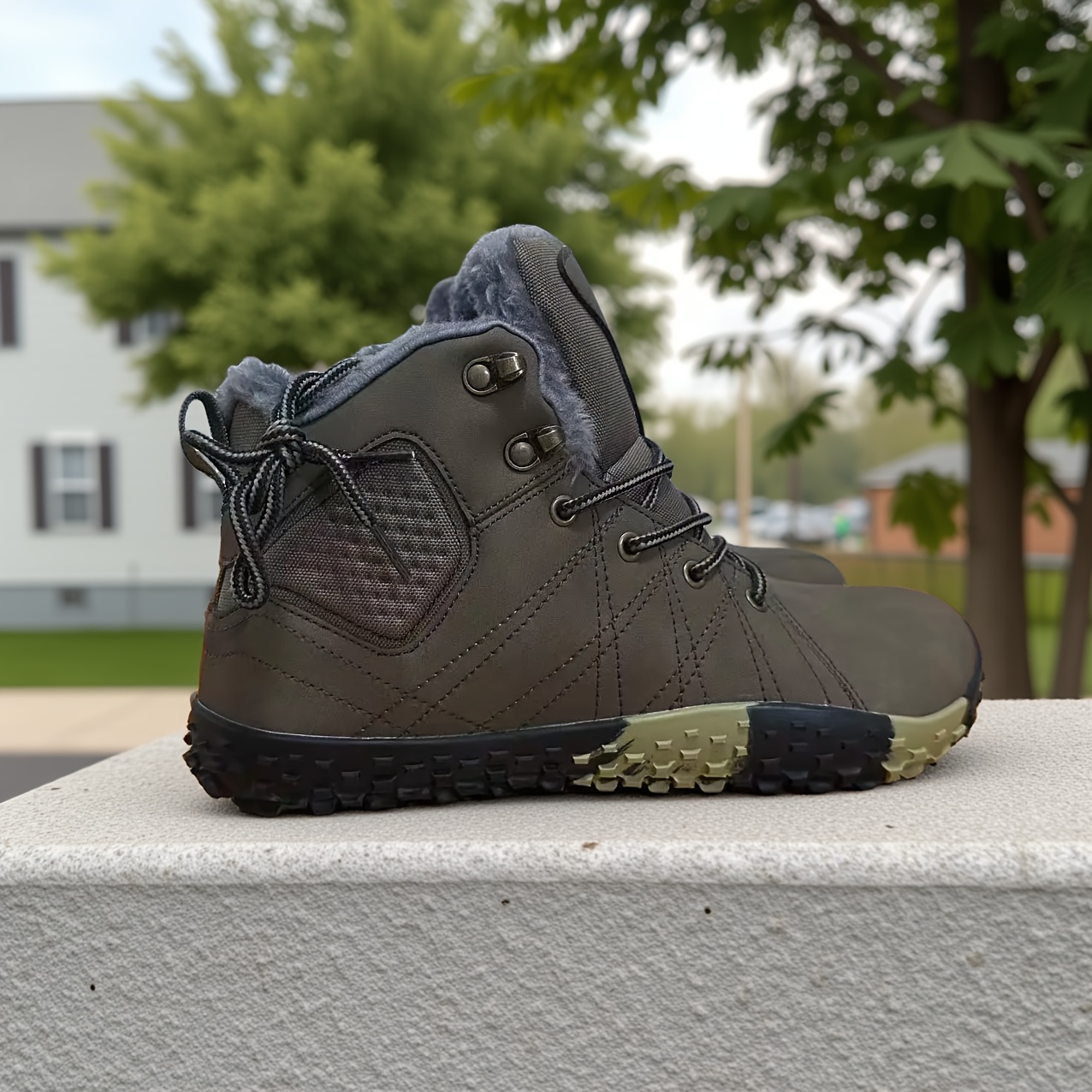High-Top Wide Fit Snow Boots with Thickened Lining for Winter