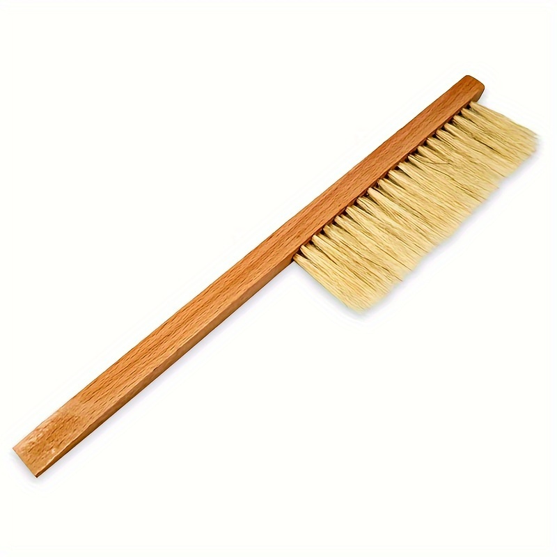 Image of Beekeeping Brush Apiary Cleaning Tool Beekeeper Supply Bee Keeping Tool With Wooden Handle And Double Row Brush Head