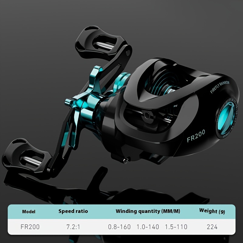 Electroplated Universal Water Drop Spinning Reel For Long Casting With Drag Alarm 7.2:1 Metal Fishing Wheel