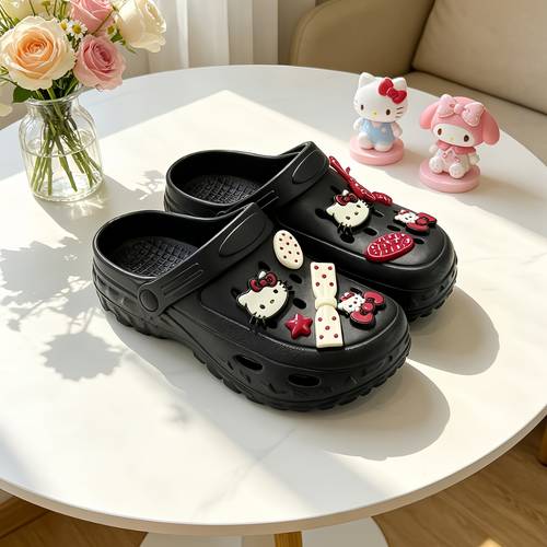 item picture recommended style womens summer fashion casual shoes lightweight flat hole shoes suitable for home indoor garden beach with character additions multi color spring summer style