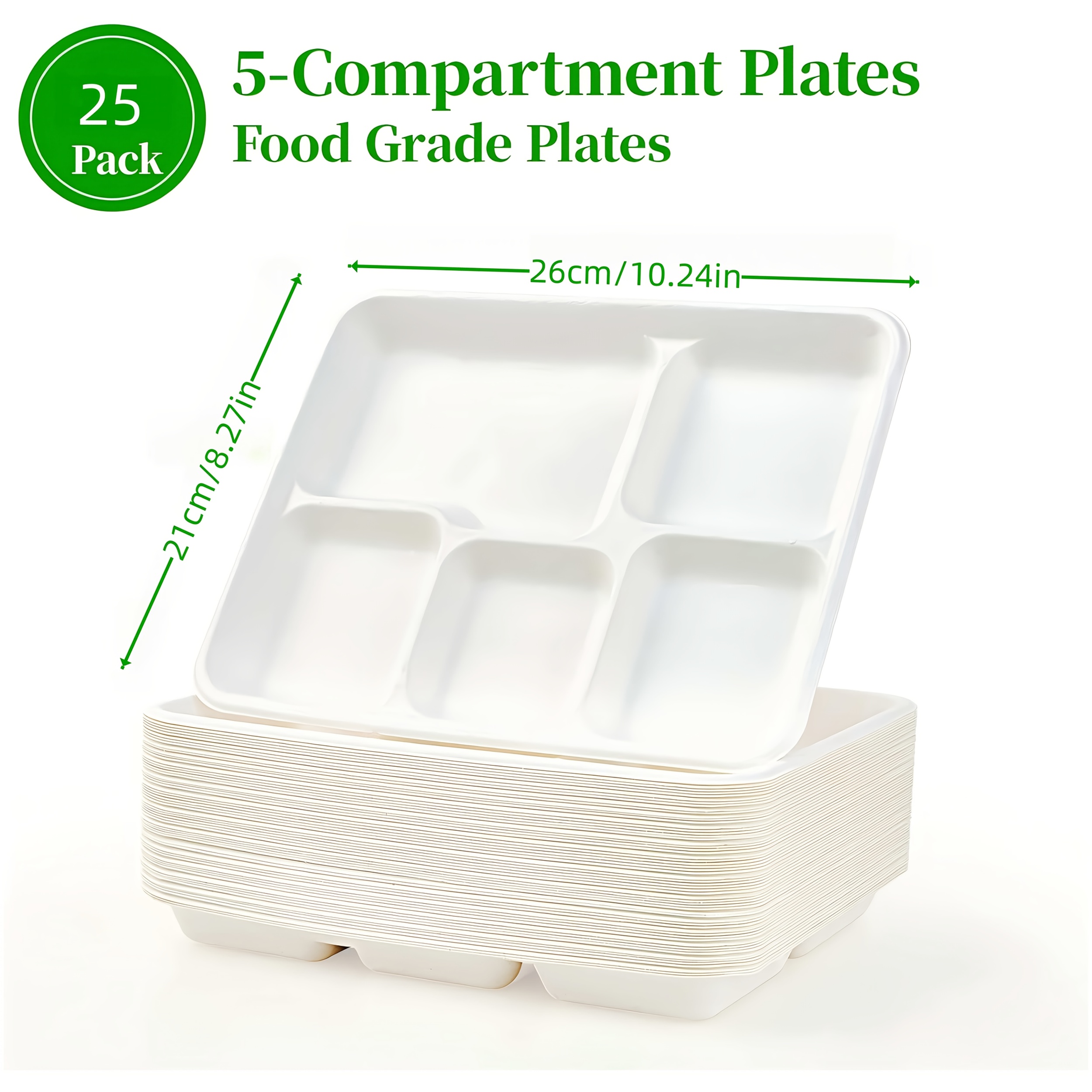 fancy disposable compartment plates