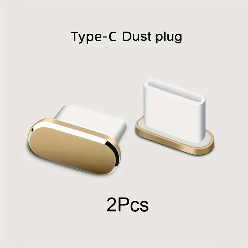 Lot De 5 Bouchons Protecteurs Pour Port USB-C - Anti-poussière, Anti-chute - Transparent/Noir - Taille Universelle
