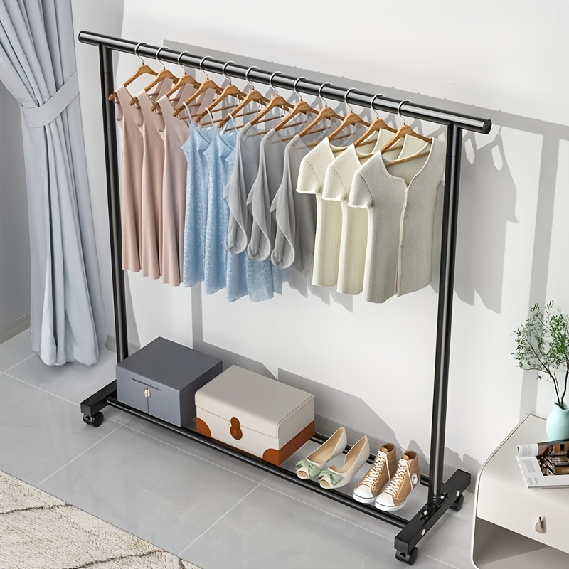 appendiabiti in metallo versatile ruote installazione