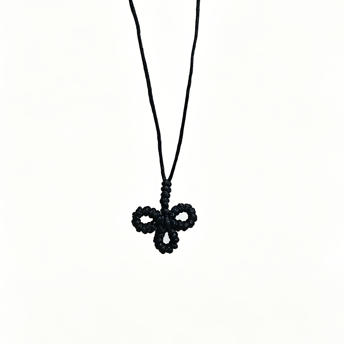 Stylish Clover Lucky Handmade Woven Necklace, Unisex