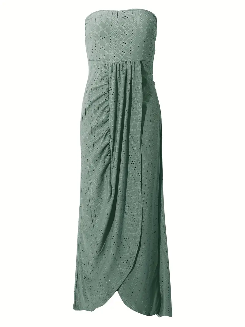 elegant beige linen dress, long wrap dress 2134# elegant beige linen dress, long wrap dress 2134#