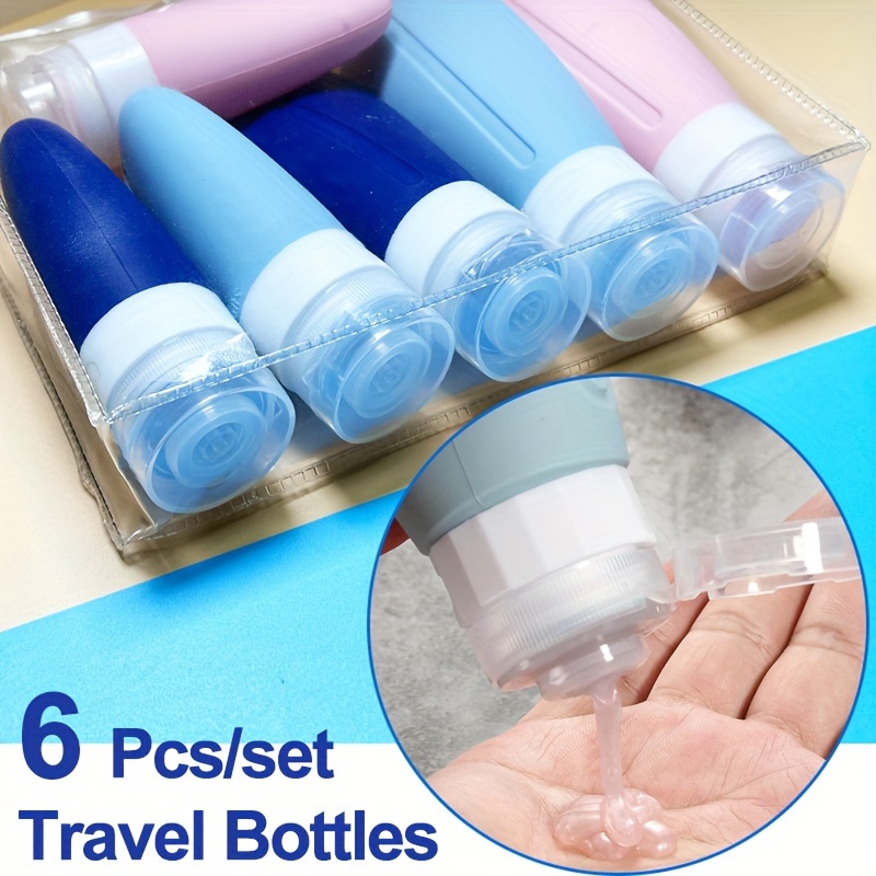 Set de Botellas de Viaje 6 Pzs Azul
