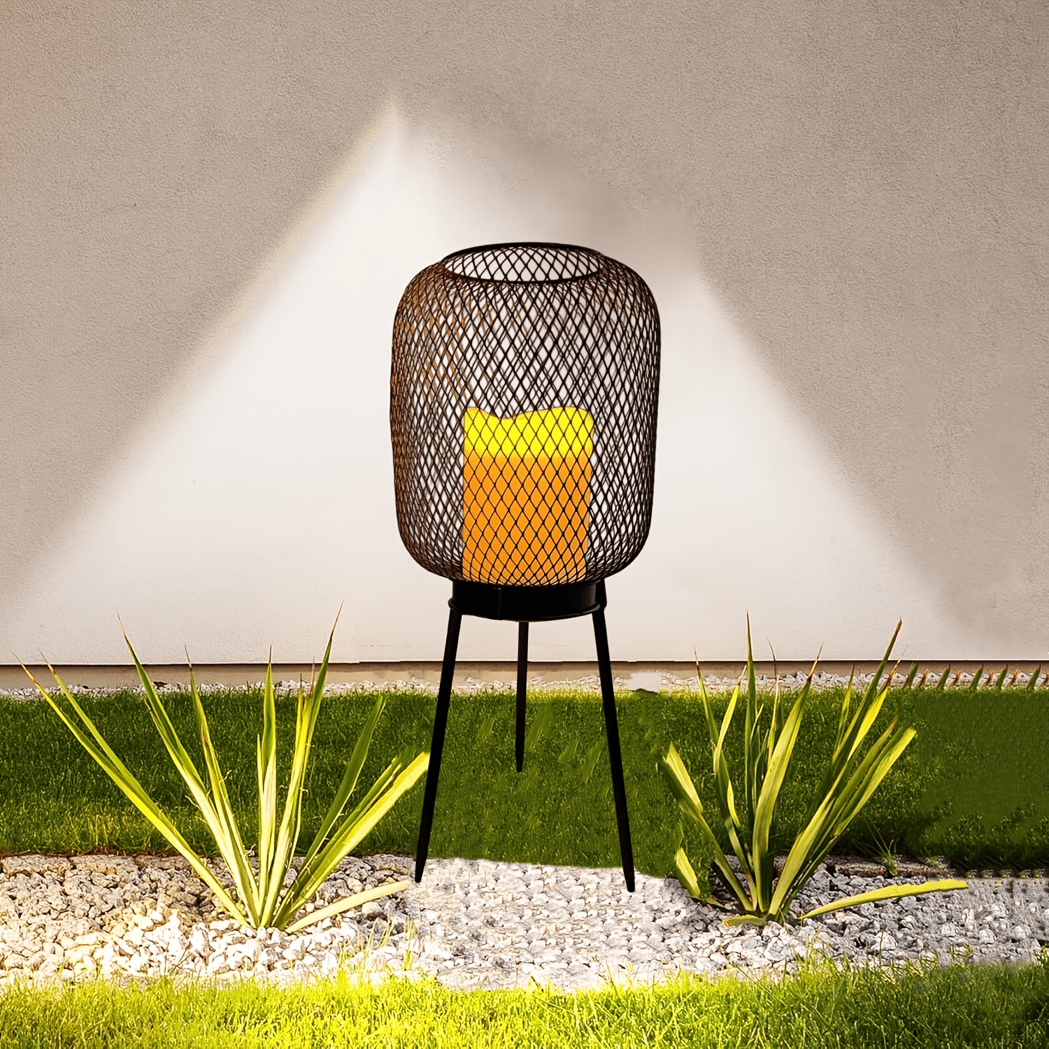 Temu – TEMU Solar Powered Outdoor Lawn And Courtyard Landscape Lighting Fixtures, Simulated Candle Flame Decorative Lighting Fixtures, Powered Lighting,