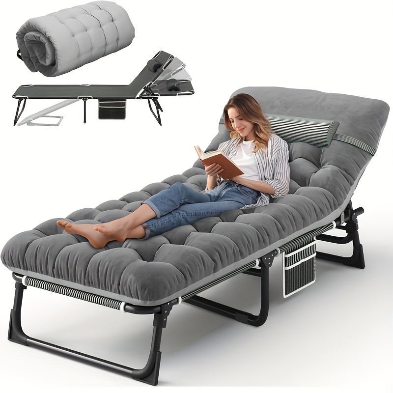 E-shop NICEWAY Tragbares Outdoor-Camping-Set, Klapphitze für Erwachsene mit bequemer Matratze. 4-fach verstellbar, Tragkraft 330/450 lbs, erfüllt