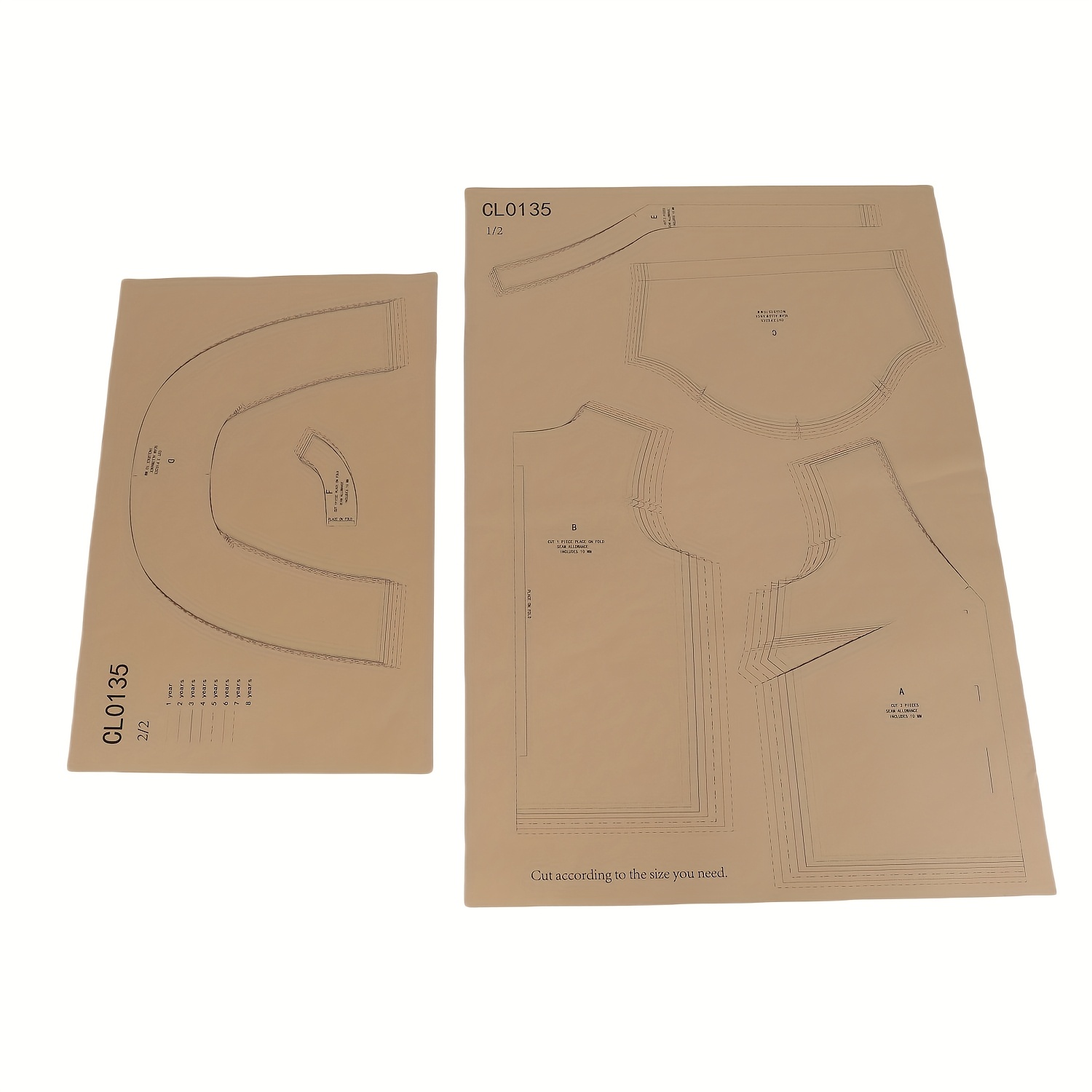 TEMU Schemi di cucito per donna in taglie, con base in 1:1 per indumenti, adatti a principianti di abbigliamento, inclusi modelli per abbigliamento a
