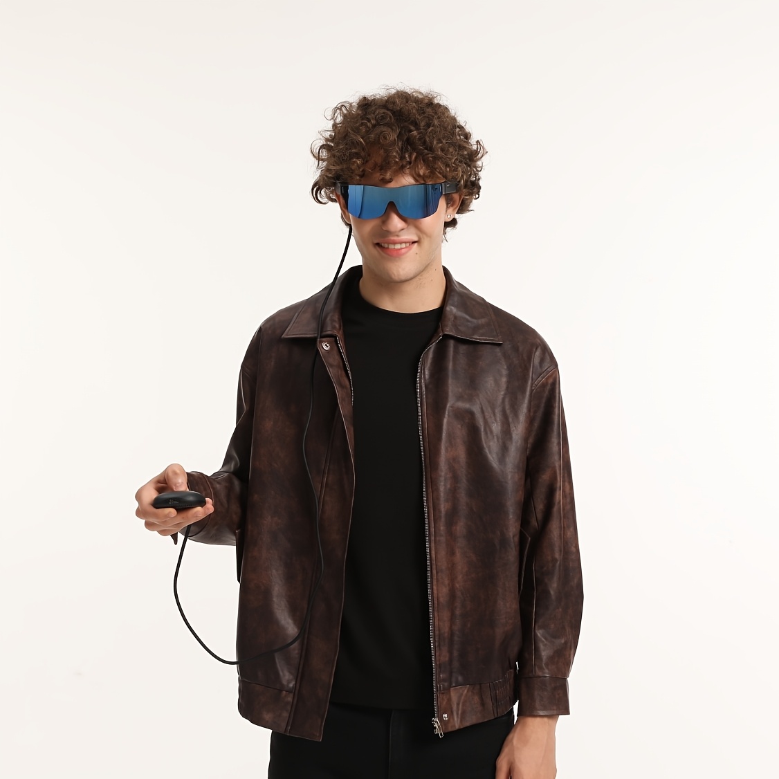  t1 ar glasses blue with smart glasses trendy tech gadgets portable display video glasses with 150 1800 nit screen and 6 00d adjustment for watching live streaming sports movies reading and entertainment Product details 6