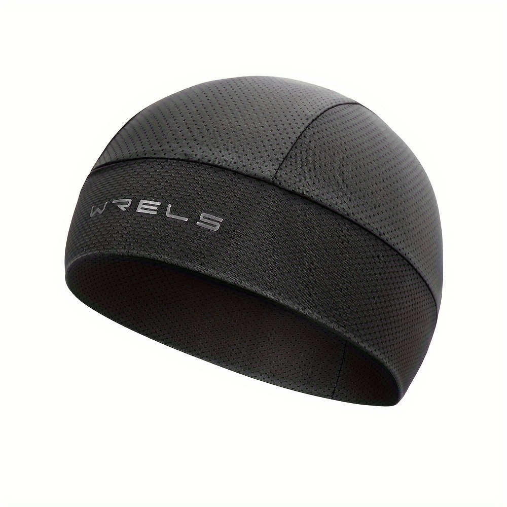 E-shop 1 Stück WRELS Unisex Radlermütze. Diese Sportmütze ist aus hochelastischem, feuchtigkeitstransportierendem Material mit atmungsaktivem Mesh