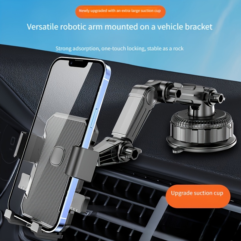 TEMU New Suction Cup Navigation Shockproof Stable Support Phone Holder, Large Truck Mobile Phone Mount