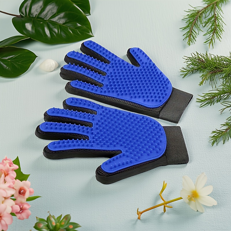 TEMU Pet Grooming Gloves, Pet De-shedding Gloves, Dog Brush Gloves, Gentle De-shedding Brush Gloves, De-shedding Gloves De-shedding Gloves, Grooming