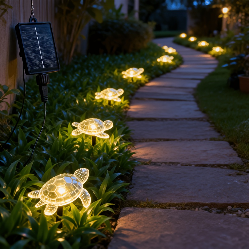 TEMU Luci decorative a LED a forma di ad energia solare, 10/20 LED opzionali. Filo solare a risparmio per esterni con grado di protezione IP44. per