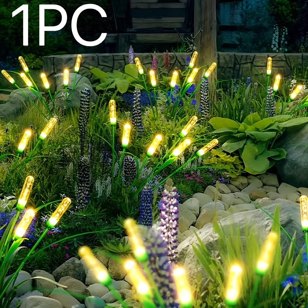 Image of Solar Energy, , Cylindrical Led Reed Lamp, Wind-activated, Suitable For Garden, Courtyard Decoration, Atmosphere Lamp, Gift