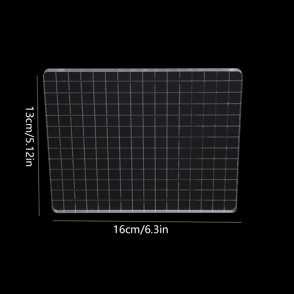 Design Acrylic Stamp Block - Transparent, Cling-mounted For Diy Scrapbooking & Photo Album Decor