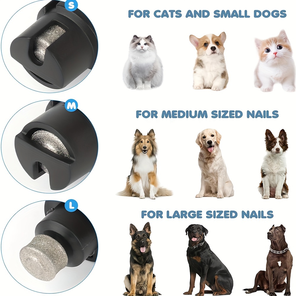 Rechargeable Dog Nail Grinder with LED Light