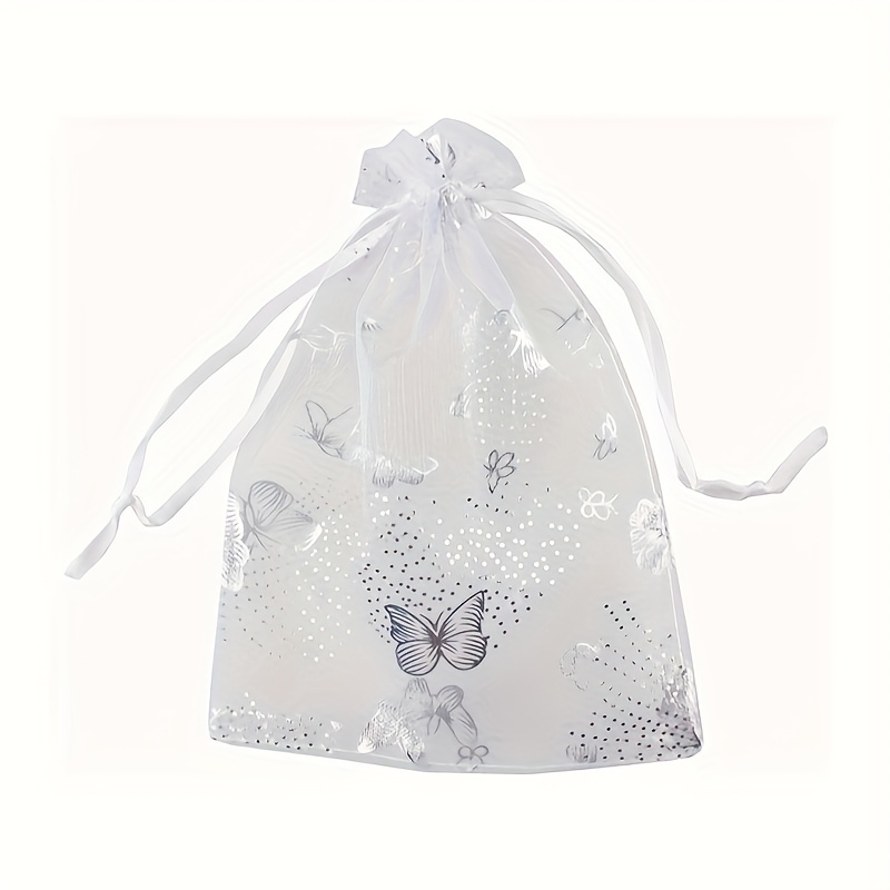 

20pcs Premium Organza Drawstring Gift Bags With & - Ideal For Jewelry, Candy, & Party Favors - Weddings, Birthdays, & , Customizable Gifts