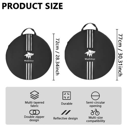 fahrradradtasche - radsatz tragetasche, für 26 bis 29 zoll mountainbike/700c rennrad rad reiseversand