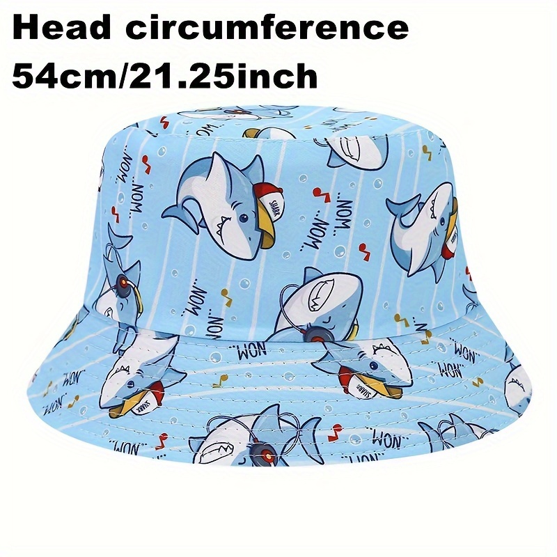Children's Breathable Uv Protection Fisherman Hat, Leisure Cartoon Shark  Print Bucket Hat, For Spring And Summer Outdoor Activities, For Boys Girls  3-8 Years Old, Shop On Temu And Start Saving